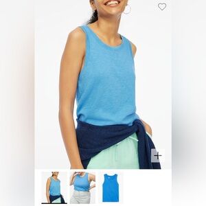 J Crew girlfriend muscle tank. Cotton. Model photo is to show shape.